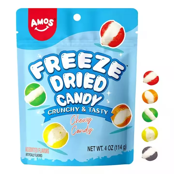 Amos Freeze Dried Sweet Chewy Candy Assorted Flavour Freeze Dried Candy