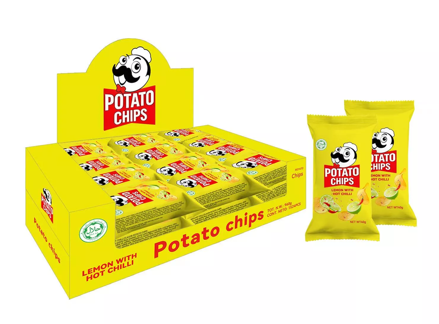 Bulk Export of Custom Label Potato Chips High-Quality Snacks Flavor Deep-fried Potato Chips at Competitive Prices